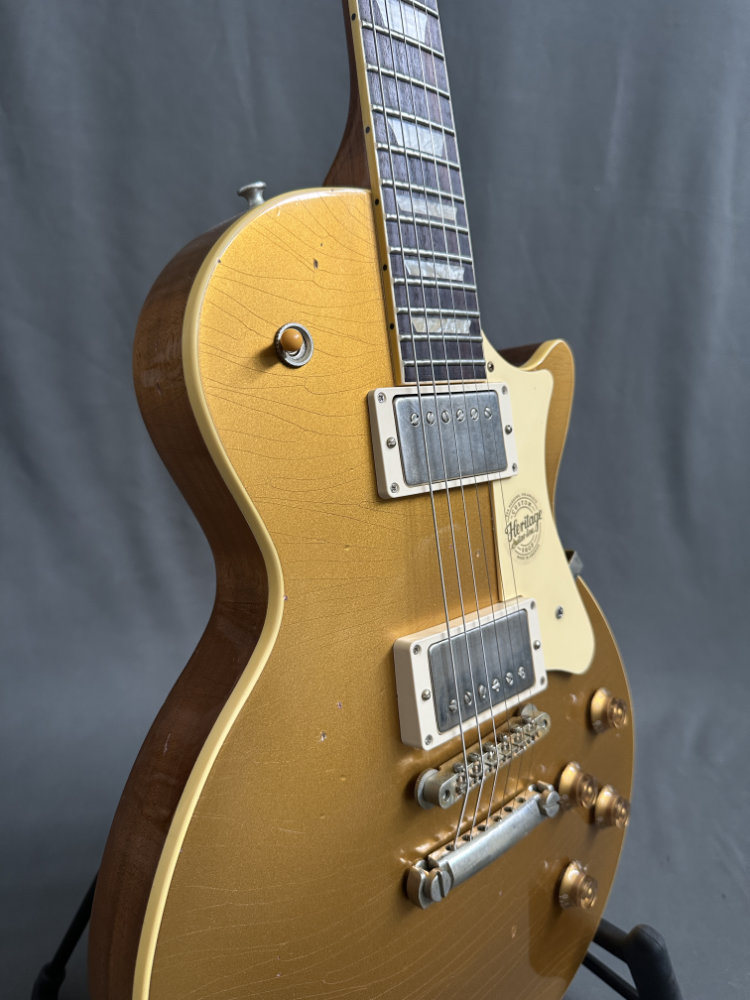 Heritage, Custom Shop Factory Special H-150 Electric Guitar, 60s Neck, Gold Top, (Artisan Aged) – Bild 4