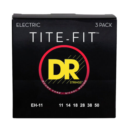 DR, TITE-FIT* - Nickel Plated Electric Guitar Strings: Heavy 11-50 (3 Pack)