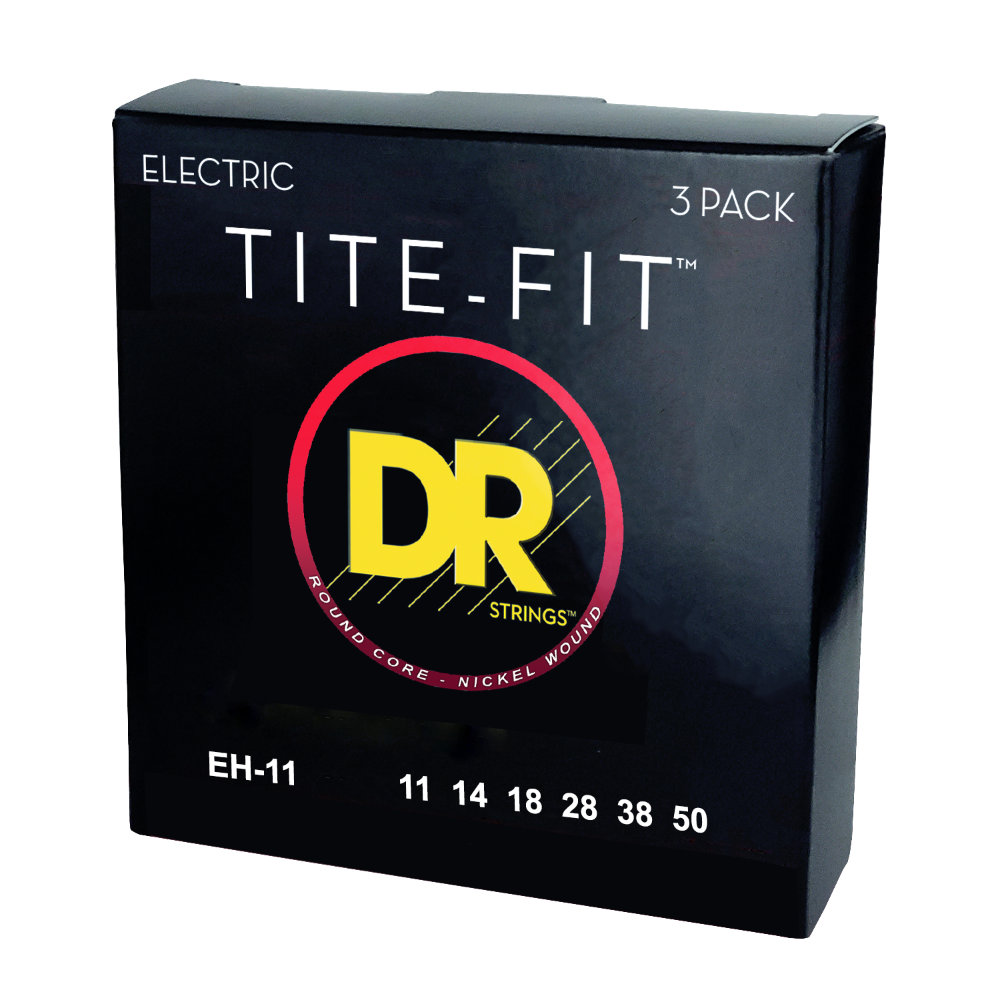 DR, TITE-FIT* - Nickel Plated Electric Guitar Strings: Heavy 11-50 (3 Pack) – Bild 2