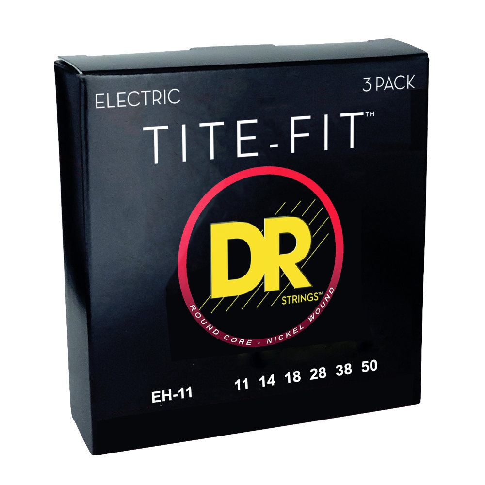 DR, TITE-FIT* - Nickel Plated Electric Guitar Strings: Heavy 11-50 (3 Pack) – Bild 3